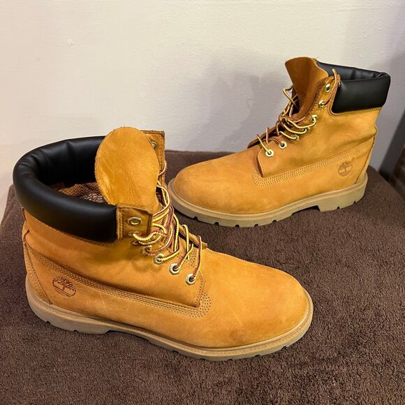 TIMBERLAND Classic Mens 6-Inch Waterproof Boots Size 10.5 - Picture 5 of 11